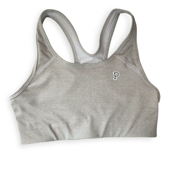 Victoria’s Secret Pink Size M Ultimate Unlined Sports Bra Heather Gray Wireless - Picture 1 of 3